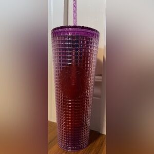 NWT Starbucks Purple Geometric Accent Tumbler